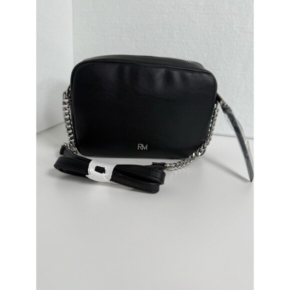 Rebecca Minkoff Diamond Quilt Studded Top-Zip Crossbody Bag Black NWT - Picture 2 of 3